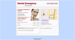 Desktop Screenshot of clevelanddentalemergency.com