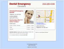 Tablet Screenshot of clevelanddentalemergency.com